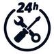 24 hour icon with tools